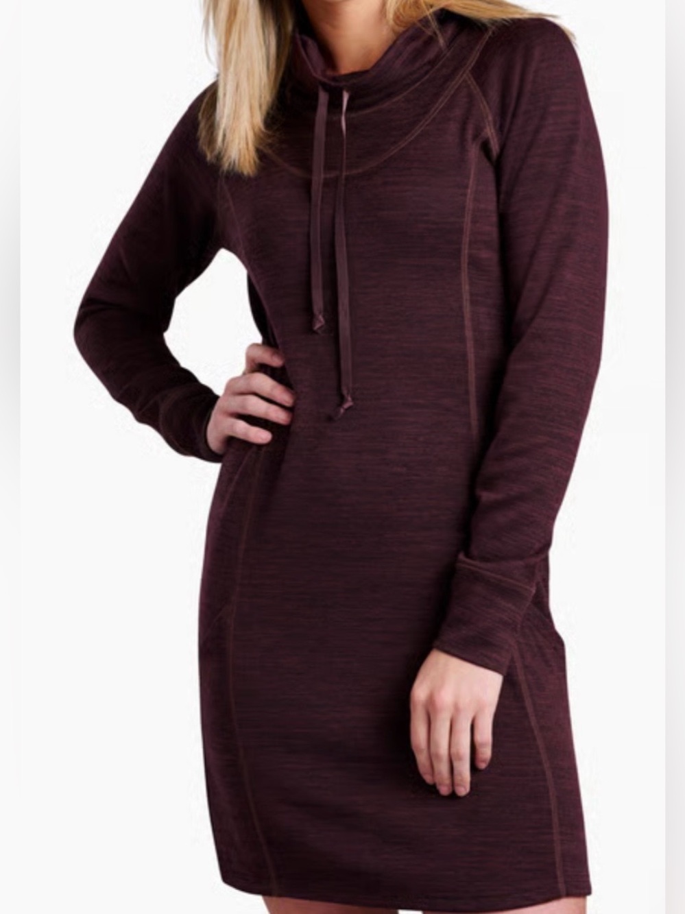 Kuhl Burgundy Cowl Neck Dress